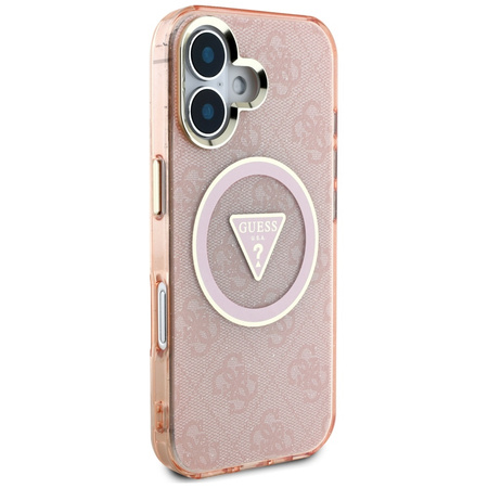 GUESS ETUI TPU POKROWIEC DO IPHONE 16 DO MAGSAFE ZIARNISTY METAL GLITTER