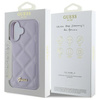 GUESS ETUI HARD CASE DO IPHONE 16 6.1 QUILED METAL LOGO DO IPHONE 16 Z LOGO