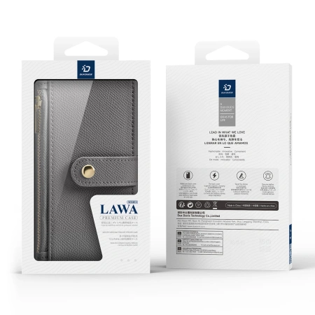 DUX DUCIS ETUI LAWA DO IPHONE 16 PRO Z ODDZIELNYM MAGNETYCZNYM PORTFELEM