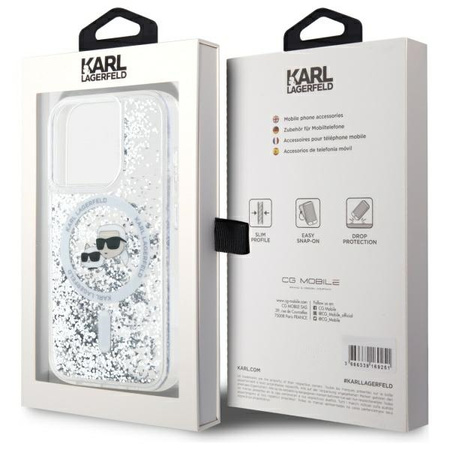 KARL LAGERFELD ETUI LIQUID GLITTER DO IPHONE 15 PRO 6.1 DO MAGSAFE