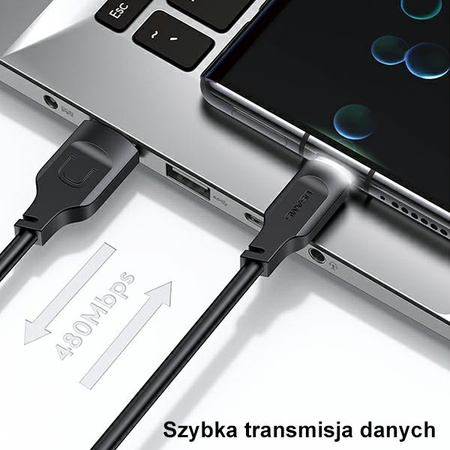 USAMS KABEL USB-C 6A DO TELEFONÓW TABLETÓW 1,2M PORT DISPLAY FAST CHARGING