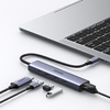 Ugreen adapter konwerter HUB 5w1 USB C - 3x USB 3.0 / HDMI / RJ45 szary (CM475)