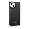 iCarer CE Premium Leather Folio Case skórzane etui iPhone 14 Plus z klapką magnetyczne MagSafe czarny (WMI14220715-BK)