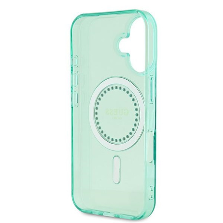 GUESS ETUI HARDCASE DO IPHONE 16 6.1 DO MAGSAFE IML RHINESTONES OCHRONNE