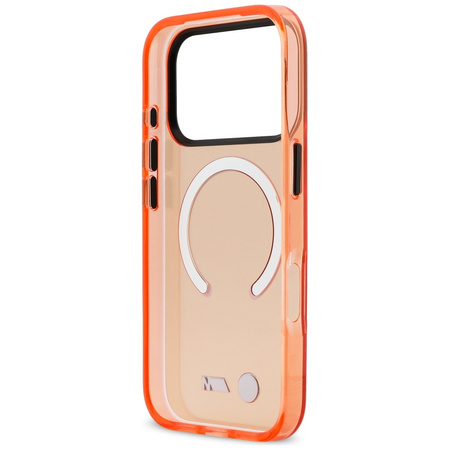 Etui BMW M IML Metal Logos MagSafe do iPhone 17 Pro pomarańczowy