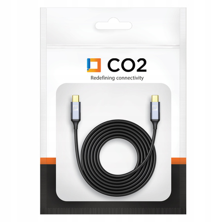 CO2 KABEL USB-C SZYBKIE ŁADOWANIE DO SAMSUNG APPLE USB TYP C PD 5A 240W 1M