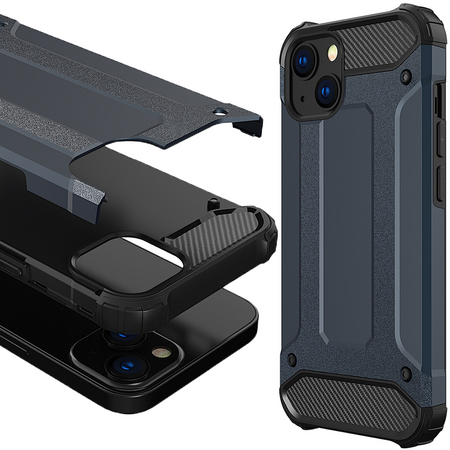 Hybrid Armor pancerne hybrydowe etui pokrowiec iPhone 13 niebieski