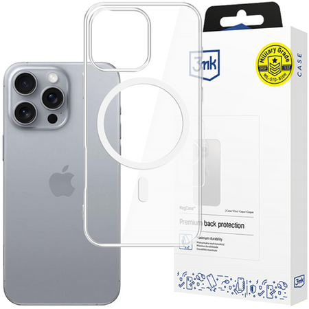 3MK ETUI MAGCASE DO IPHONE 16 PRO MAX Z SYSTEMEM DO MAGSAFE ANTYUDERZENIOWE
