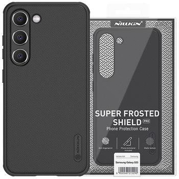 Nillkin Super Frosted Shield Pro etui Samsung Galaxy S23 pancerny pokrowiec + podstawka na telefon czarne