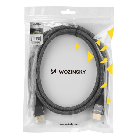 WOZINSKY KABEL HDMI 2.1 8K 60HZ 3M DO TELEWIZORÓW, MONITORÓW, KOMPUTERÓW