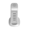 DUDAO ŁADOWARKA 5X USB DO TELEFONÓW EU Z WBUDETNYM KABLEM SIECIOWYM BIAŁA