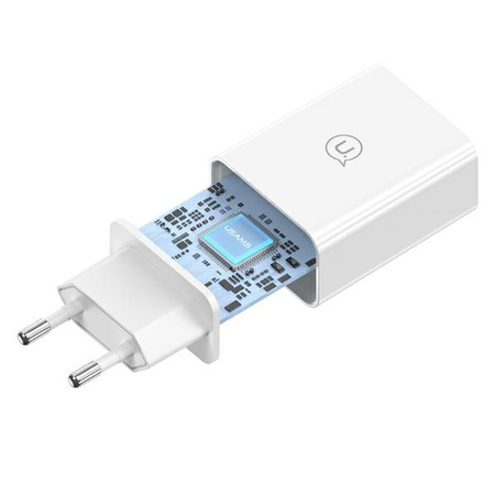 USAMS ŁADOWARKA 18W + KABEL USB-C/USB-A 1M DO TELEFONÓW APPLE FAST CHARGING
