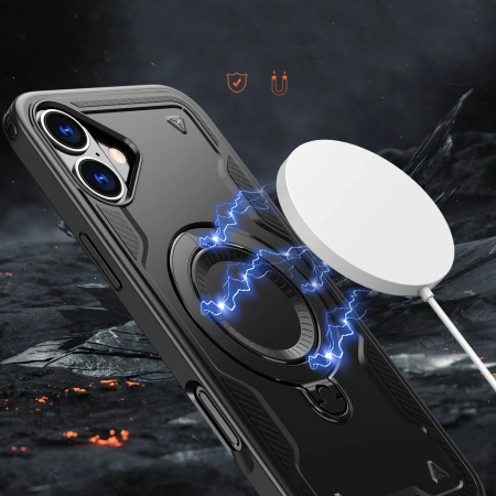 HURTEL ETUI HYBRID ARMOR DO IPHONE 16 PLUS Z DO MAGSAFE POKROWIEC PROTEKCJA