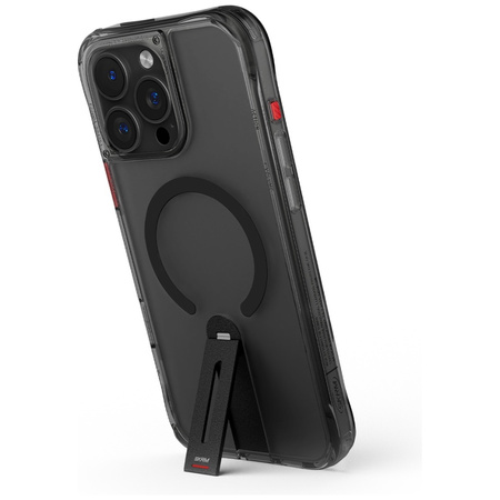 Etui Skinarma Helix do iPhone 16 Pro Max Magnetic Charging 360 Rotating Stand czarny