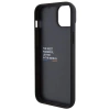 Etui BMW Leather Stamp Tricolor do iPhone 15 Plus - czarne