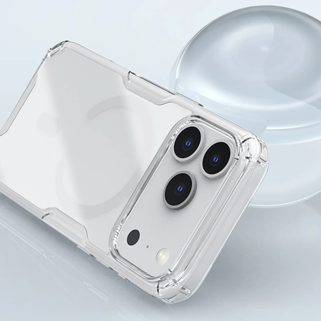 Etui Nillkin Nature TPU Pro kompatybilne z MagSafe na iPhone 17 Pro - białe