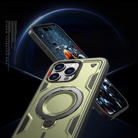 HURTEL ETUI HYBRID ARMOR TRENDY Z DO MAGSAFE DO IPHONE 16 PRO MAX PANCERNA