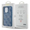 Etui Guess 4G Collection Leather Metal Logo MagSafe na iPhone 14 Pro - niebieskie