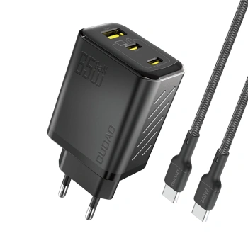DUDAO ŁADOWARKA SIECIOWA 65W GAŃ DO TELEFONÓW 1 USB-C Z KABLEM