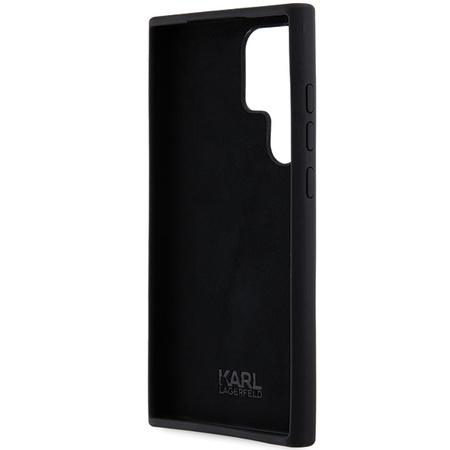 KARL LAGERFELD ETUI SILIKONOWE Z LOGO METALOWYM DO SAMSUNG GALAXY S24 ULTRA