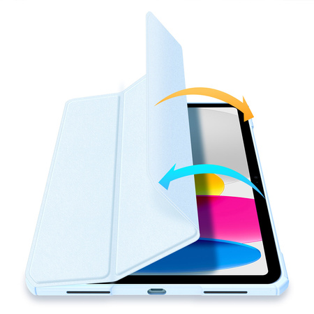 Dux Ducis Copa etui iPad 10.9'' 2022 (10 gen.) pokrowiec smart cover podstawka niebieskie
