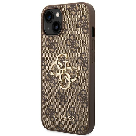 Guess GUHCP14S4GMGBR iPhone 14 6,1" brązowy/brown hardcase 4G Big Metal Logo