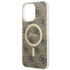 Etui Guess GUHMP14XH4STW na iPhone 14 Pro Max 6.7" - brązowe 4G MagSafe