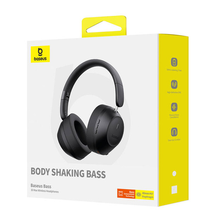 BASEUS SŁUCHAWKI BEZPRZEWODOWE BASS 30 MAX DO TELEFONÓW WYSOKA JAKOŚĆ AUDIO