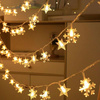 BELINE LAMPKI CHOINKOWE LED SNOWFLAKE STAR 10M 80 LAMPEK CIEPŁE BIAŁE