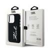 KARL LAGERFELD ETUI SILICONE METAL SCRIPT LOGO DO IPHONE 15 PRO MAX