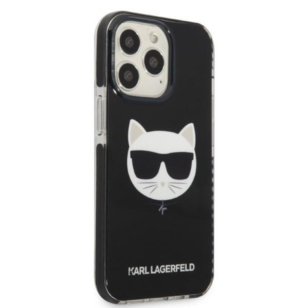 Etui Karl Lagerfeld KLHCP13XTPECK na iPhone 13 Pro Max hardcase - czarne Choupette Head