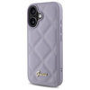 GUESS ETUI HARD CASE DO IPHONE 16 6.1 QUILED METAL LOGO DO IPHONE 16 Z LOGO