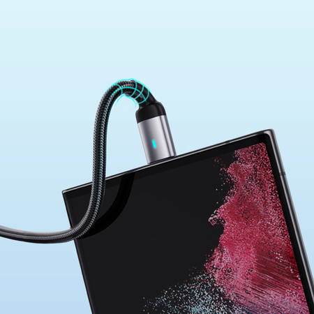 Joyroom kabel USB - USB C 3A do szybkiego ładowania i transferu danych A10 Series 1,2 m czarny (S-UC027A10)