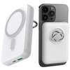 Powerbank bezprzewodowy 10000mAh Joyroom JR-W050 20W MagSafe z ringiem i podstawką - biały
