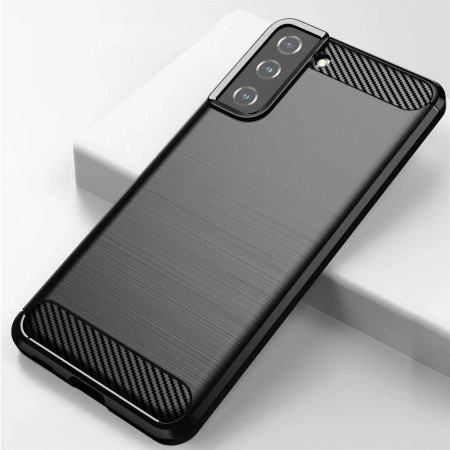HURTEL ETUI POKROWIEC CARBON CASE DO SAMSUNG GALAXY S21 PLUS 5G ELASTYCZNE