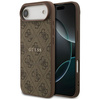 Etui Guess 4G Ring Classic Logo MagSafe do iPhone Air brązowy