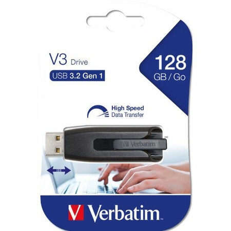 VERBATIM PENDRIVE 128GB USB-A 3.2 V3 DO KOMPUTERÓW LAPTOPÓW SZYBKA TRANSFER