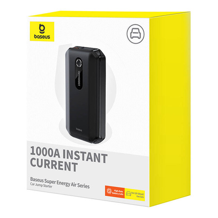 BASEUS ROZRUCHOWY JUMP STARTER 10000MAH 1000A DO SAMOCHODU Z POWERBANKIEM