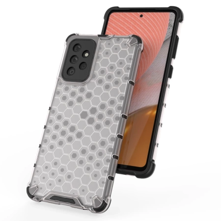 HURTEL POKROWIEC HONEYCOMB PANCERNE DO SAMSUNG GALAXY A72 4G Z RAMKĄ ŻELOWĄ