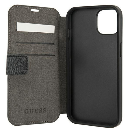 Guess GUBKP13S4GDGR iPhone 13 mini 5,4" szary/grey book 4G Stripe