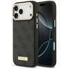 Etui Guess 4G Logo Plate MagSafe do iPhone 17 Pro Max czarny