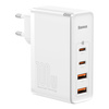 Baseus GaN2 Pro szybka ładowarka sieciowa 100W USB / USB Typ C Quick Charge 4+ Power Delivery biały (CCGAN2P-L02)