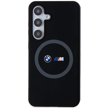 Etui BMW M Silicone Printed Ring MagSafe na Samsung Galaxy S24 - czarne
