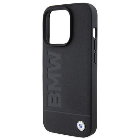 Etui BMW Leather Hot Stamp na iPhone 15 Pro Max - czarne