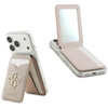 Portfel z lusterkiem Guess 4G Stand &    Mirror Magsafe różowy