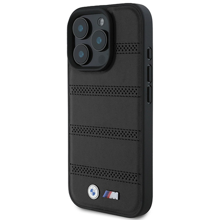BMW BMHMP16L23PUSPK iPhone 16 Pro6.3 czarny/black hardcase M Perforated And Stitched Line MagSafe