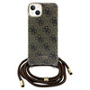 GUESS ETUI HARD CASE DO IPHONE 15 14 13 6.1 CROSSBODY CORD Z PRINTEM 4G
