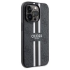Etui Guess 4G Printed Stripes MagSafe na iPhone 15 Pro Max - czarne