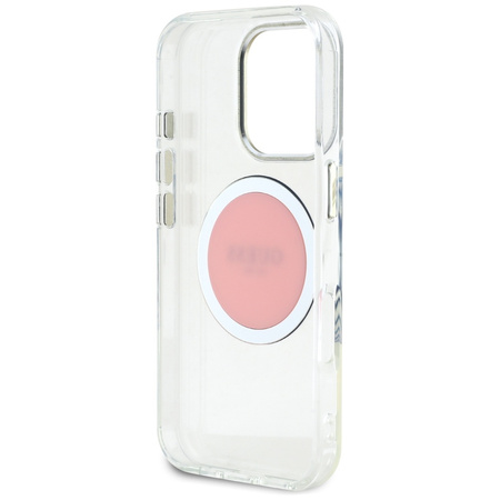 GUESS ETUI POKROWIEC MAGNETYCZNY DO MAGSAFE IPHONE 16 PRO LOGO METALOWE