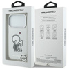 Etui Karl Lagerfeld Karl & Choupette Back MagSafe do iPhone 17 Pro przezroczysty